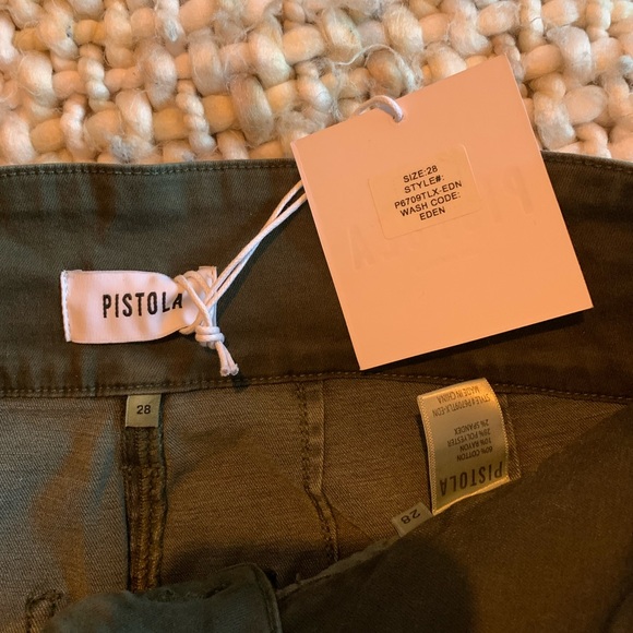 INEZ PAPERBAG OLIVE DENIM - NWT - Picture 4 of 7